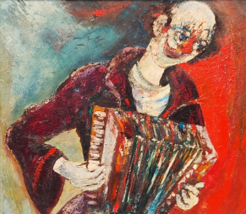 Schilderij van de Belgische kunstschilder Henry Roland