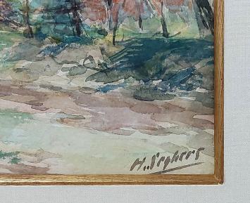 Kunstwerk op papier van Henri Seghels Jr.
