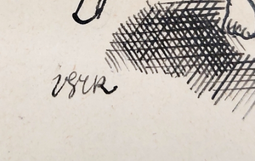 Mateo Falcone  1941, tekening door Henry Van Straten