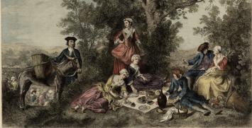 Herdruk van 19de eeuwse gravure
