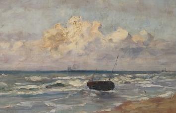 Sloep te Oostende van Herman Van den Berghe