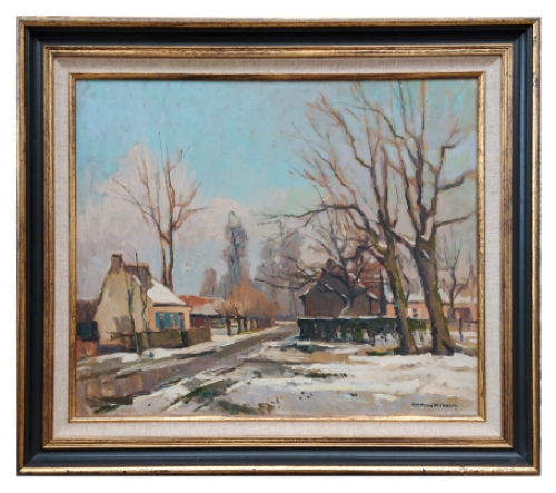 Schilderij van de Belgische kunstenaar Herman Verbaere