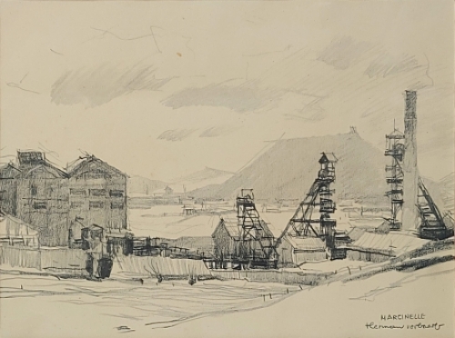 Tekening van Herman Verbaere kopen