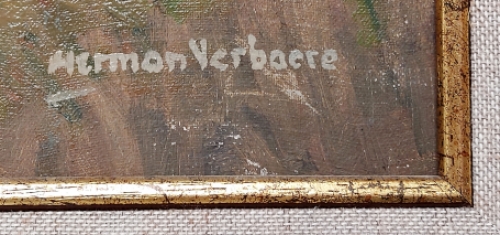 Schilderij van de Belgische kunstschilder Herman Verbaere