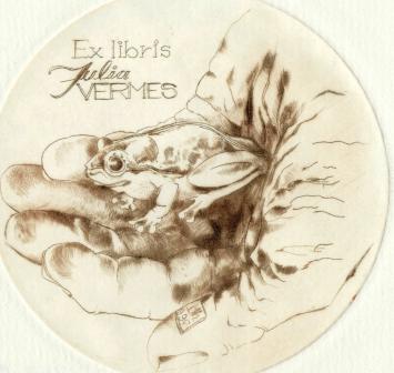 Ex libris voor Julia Vermes