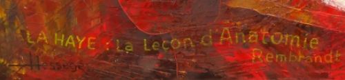 La Leçon d'Anatomie Rembrandt 1632 copie