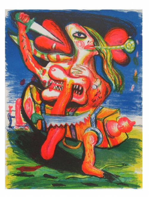 Een litho van de Belgische kunstenaar Fred Bervoets