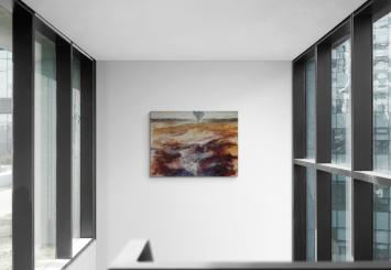 Silence is the Answer – Lyrisch Abstract Schilderij door Mia Moreaux (160 x 120 cm)