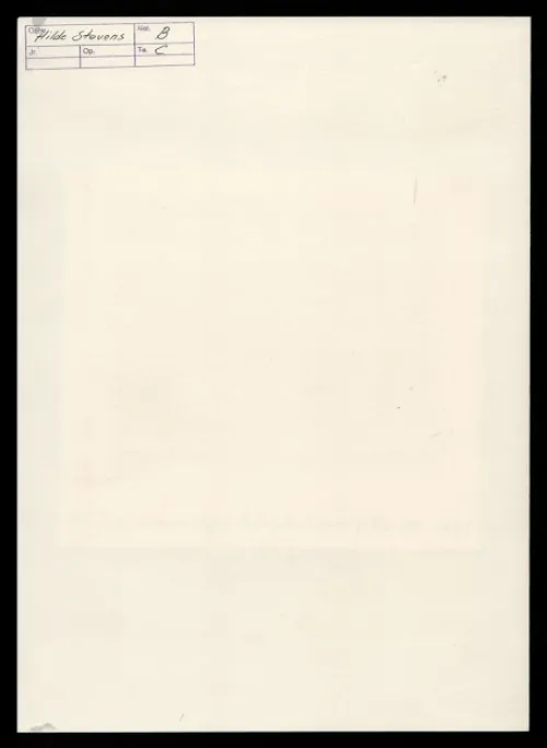 An ex libris by Hilde Stevens for WJ Götz, Belgian artist