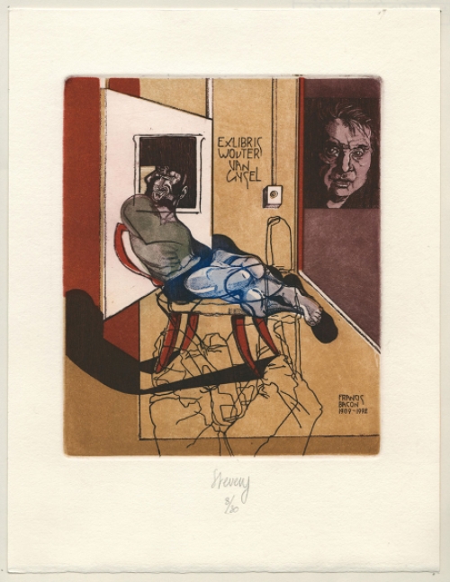 ex libris van Hilde Stevens voor Wouter van Gysel