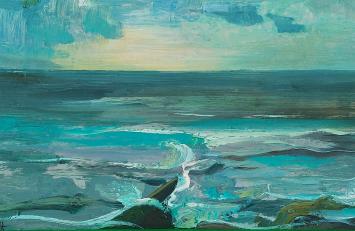 Schilderij door Bert Hildebrandt geschilderd