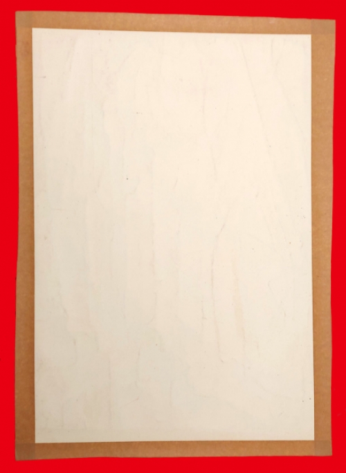 Kunstwerk  op papier van de Antwerpse kunstenaar Bert Hildebrandt