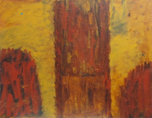 Groot abstract schilderij uit 2012 van Hilderson kopen