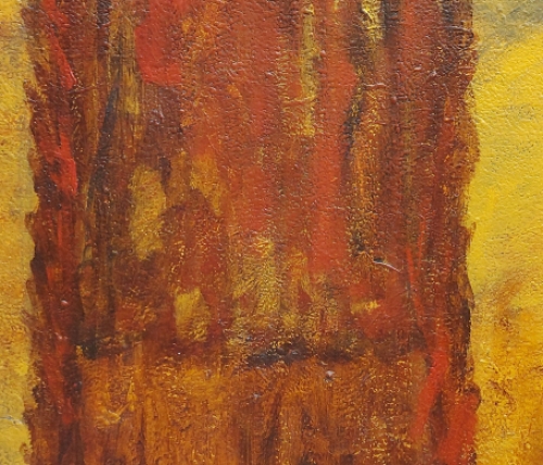 Abstract schilderij door de Belgische kunstenaar Paul Vanden Bosch (Hilderson)