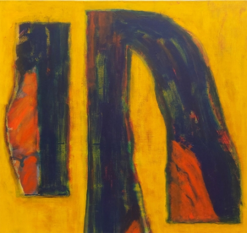 Abstract schilderij door de Belgische kunstenaar Paul Vanden Bosch (Hilderson)