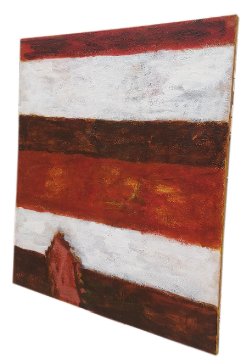 Groot abstract schilderij van Paul Vanden Bosch (Hilderson) kopen