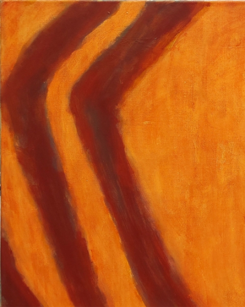 Abstract schilderij door de Belgische kunstenaar Paul Vanden Bosch (Hilderson)