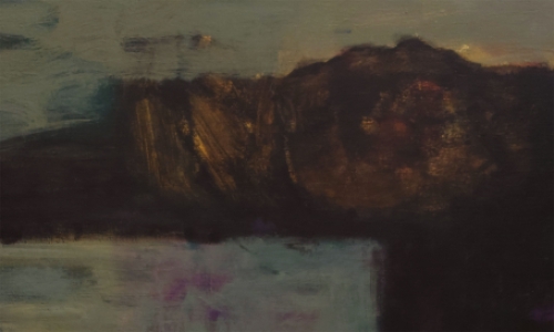 Abstract schilderij door de Belgische kunstenaar Paul Vanden Bosch (Hilderson)
