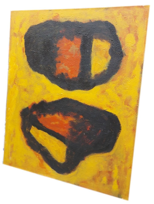 Abstract schilderij van Paul Vanden Bosch (Hilderson) kopen