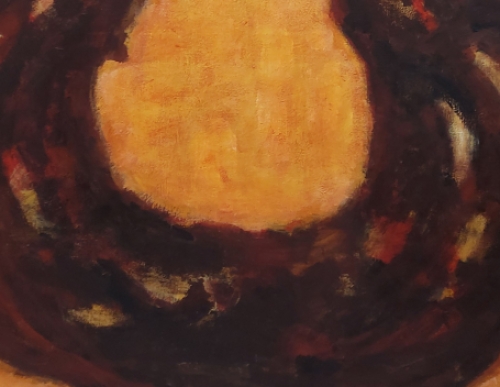 Groot schilderij door de Belgische kunstenaar Paul Vanden Bosch (Hilderson)