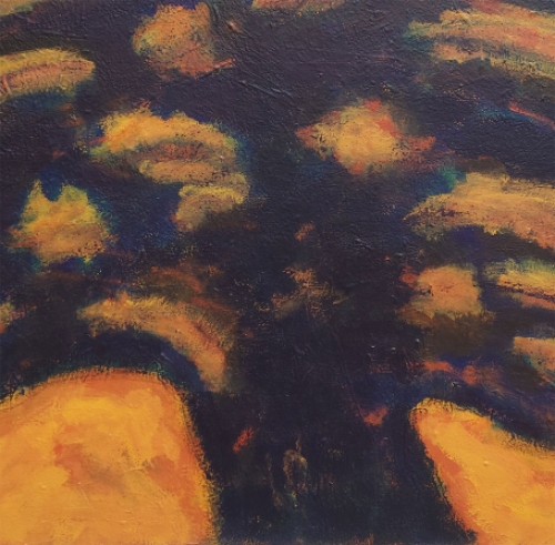 Abstract schilderij door de Belgische kunstenaar Paul Vanden Bosch (Hilderson)