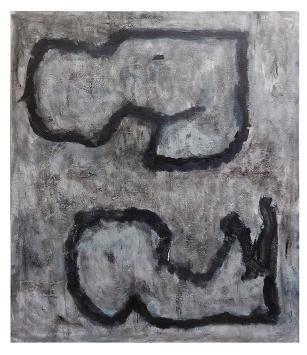 Groot abstract schilderij van Paul Vanden Bosch