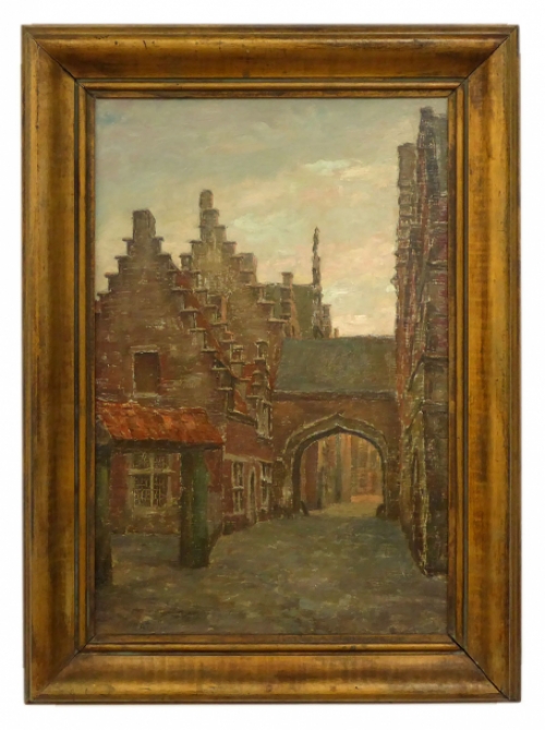 Schilderij van de Belgische kunstenaar Hippolyte Prat