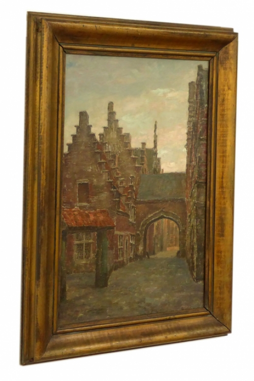 De Belgische kunstschilder Hippolyte Prat