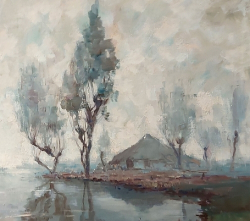 Belgische kunstenaar, kunstschilder H. J. Pauwels