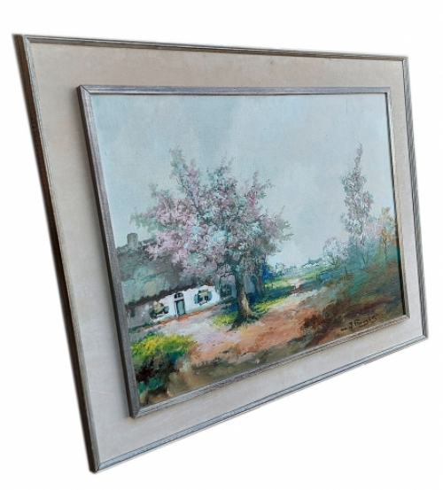 Hoevegezicht geschilderd door H.J. Pauwels