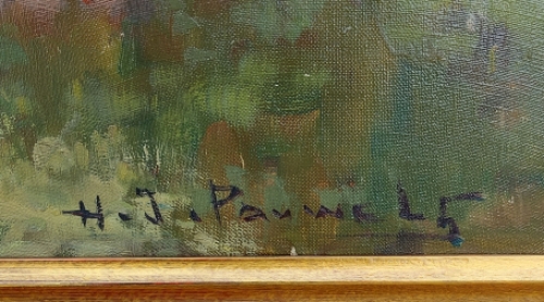 Belgische kunstenaar, kunstschilder H. J. Pauwels