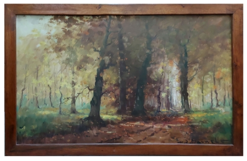 Schilderij van Belgische schilder Henri Joseph Pauwels op canvas