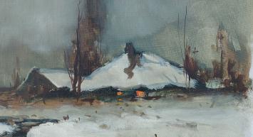 Landschap geschilderd door H.J. Pauwels