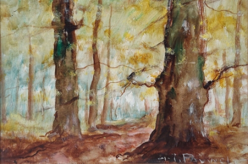 Belgische kunstenaar, kunstschilder H. J. Pauwels