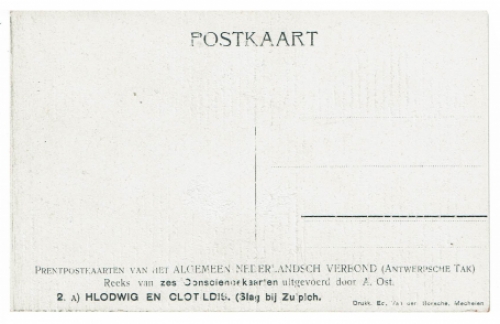 Postkaart van de Mechelse kunstenaar Alfred Ost