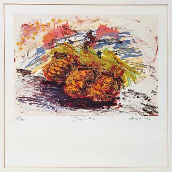 Eddy Hoet, Belgische kunstenaar met grafisch kunstwerk
