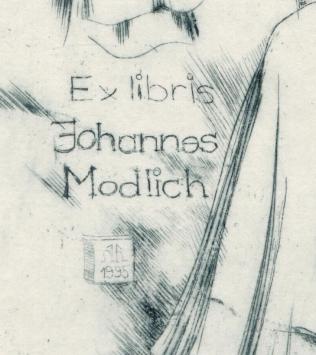 Johannes Modlich, ex libris