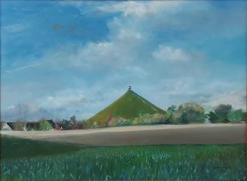 Peinture Butte du Lion 2015 par Teresa Beth Hough – huile sur panneau