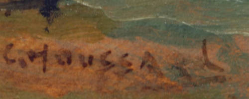 Olieverfschilderijtje van Charles Claude Houssard kopen