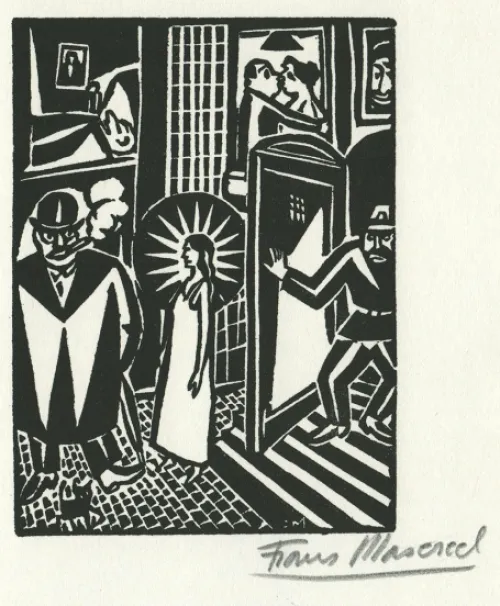 Buy A Small Woodcut By The Belgian Graphic Artist Frans Masereel buy-a-small-woodcut-by-the-belgian-graphic-artist-frans-masereel