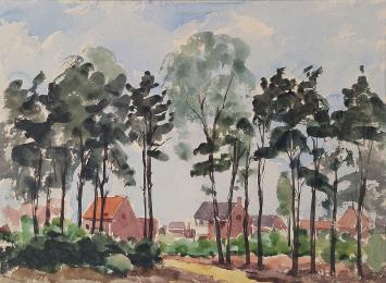 Schilderij uit 1965 door Antoon Luyckx geschilderd