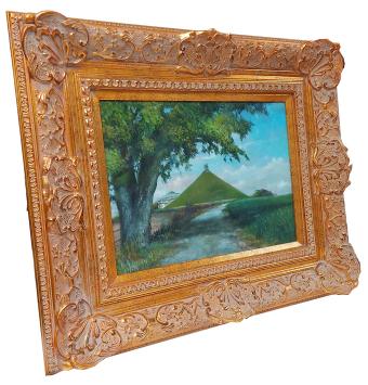 Hough Teresa Beth met een gemonogrammeerd schilderij