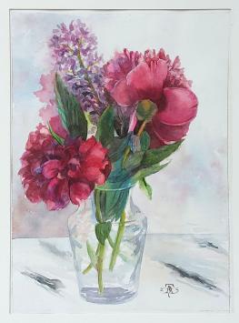 Hough Teresa Beth, Amerikaanse kunstenares met een kunstwerkje