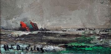 De Vries Hubert met een marine