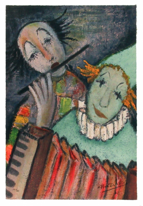 Litho van de Belgische kunstenaar Hubert De Vries