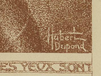 Grafisch kunstwerkje, een ex libris van Hubert Dupond