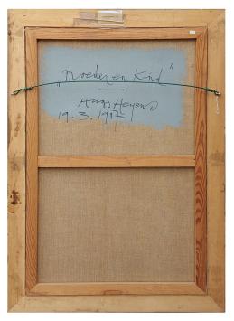 Moeder en Kind uit 1987 – Oil on canvas – Hugo Heyens