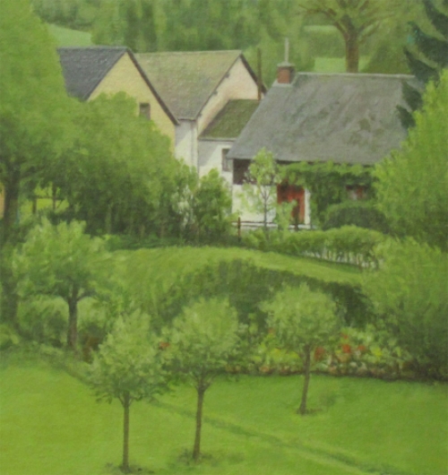 Antoon Luyckx met een Groen landschap uit 2006