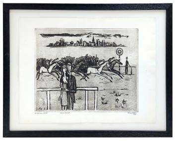 Grote ets door Leuvense kunstenaar Theo Humblet