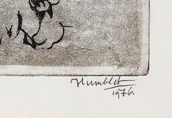 un pair aux courses 1976, épreuve d'artiste